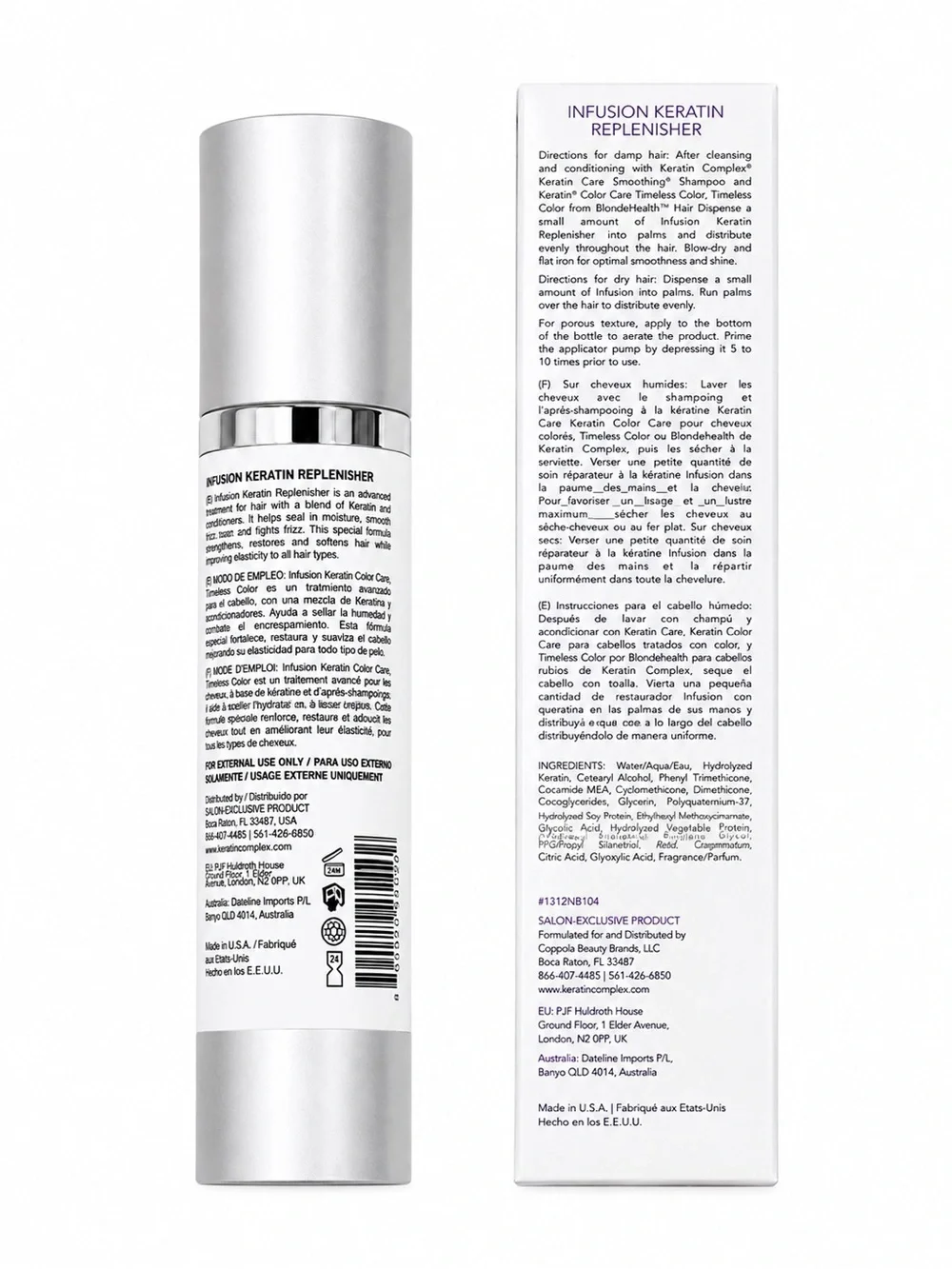 Keratin Complex Infusion Therapy Keratin Replenisher 50mL